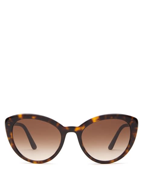 prada prescription sunglasses 15-84 spr079-a tortoise shell cat eye|Prada Eyewear cat.